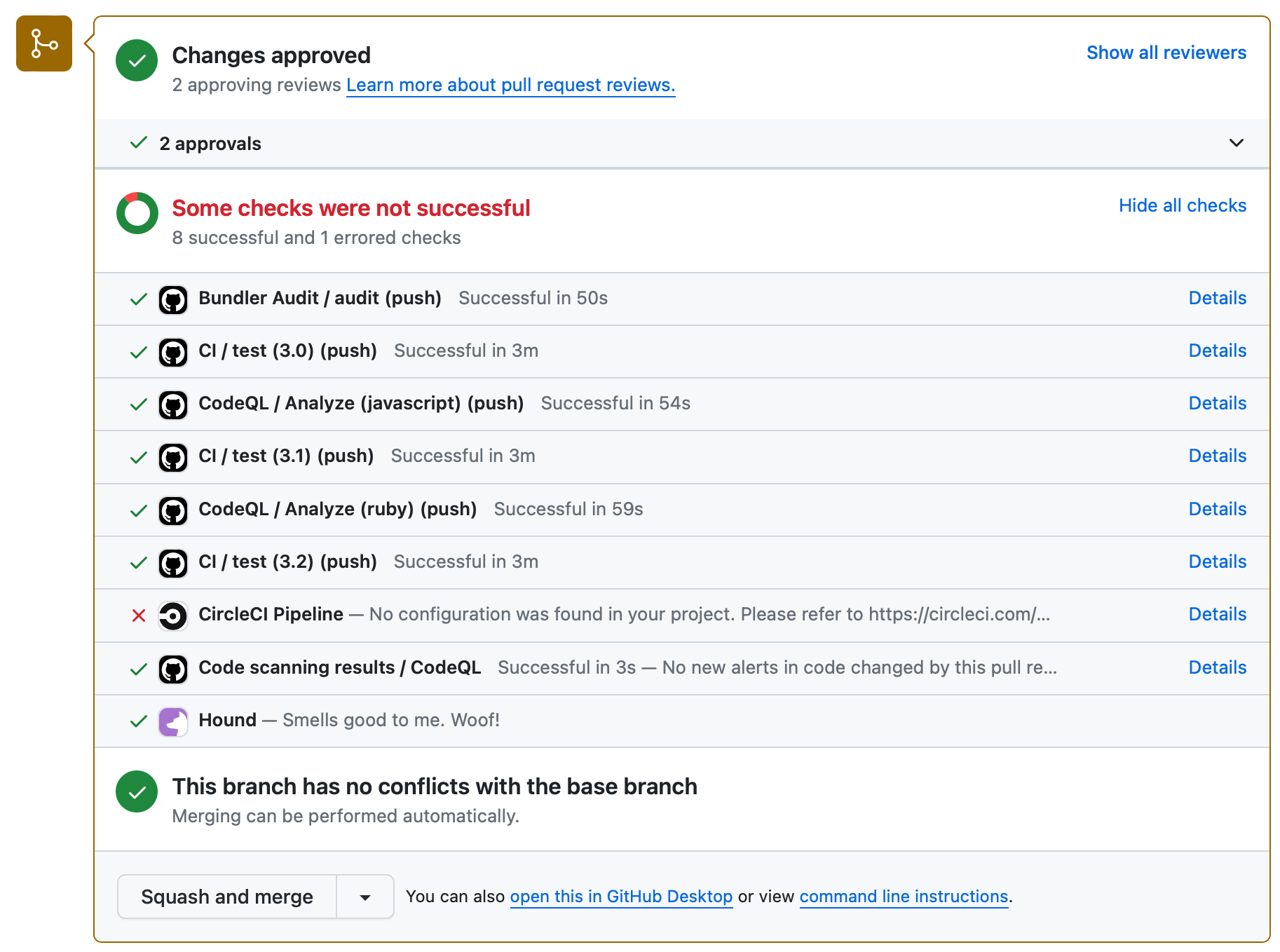 A screenshot showing the state after the user style sheet is
           used, with the scrolling area expanded to fit the amount of checks.